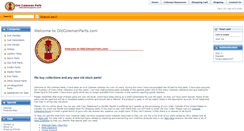 Desktop Screenshot of oldcolemanparts.com